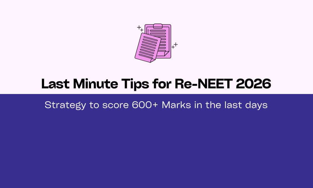 Last Minute Tips for Re-NEET 2026