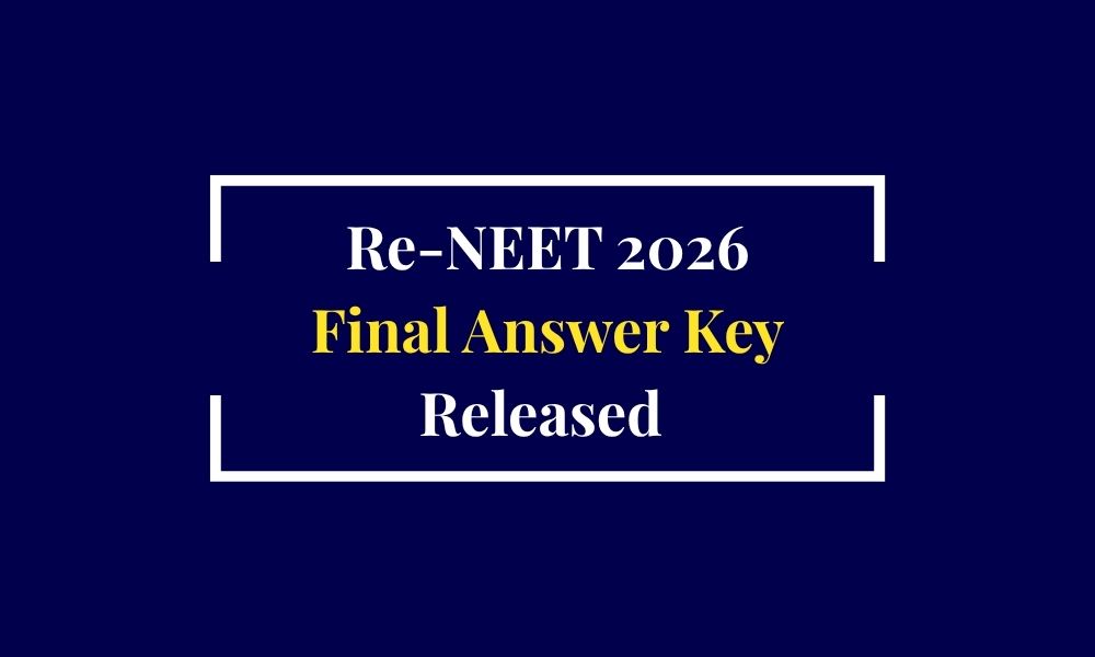 Re NEET 2026 Final Answer Key Released