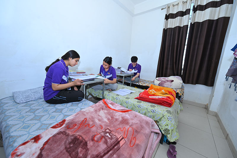 PCP Sikar girls hostel interiors for JEE and NEET students with safe clean and comfortable accommodation